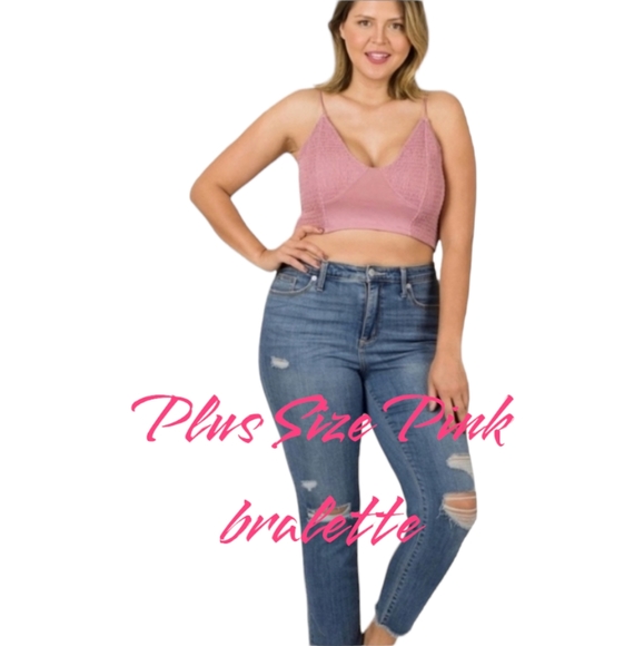 💋PINK Smocked  Bralette - Picture 2 of 6